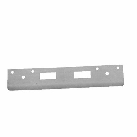 DON-JO FL 212N4-BP 12 in. Full Lip High Security Strike with 4 in. CTC Latch Holes, Brass Plated FL 212N4 BP